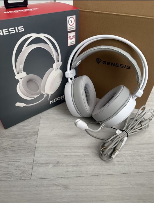 Casti gaming genesis neon 613 g2 white ca noi
