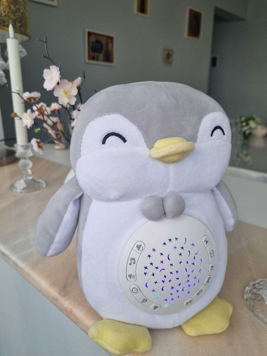 Antemergator bebe + Centru de joaca + PINGUIN de plus cu sunete albe