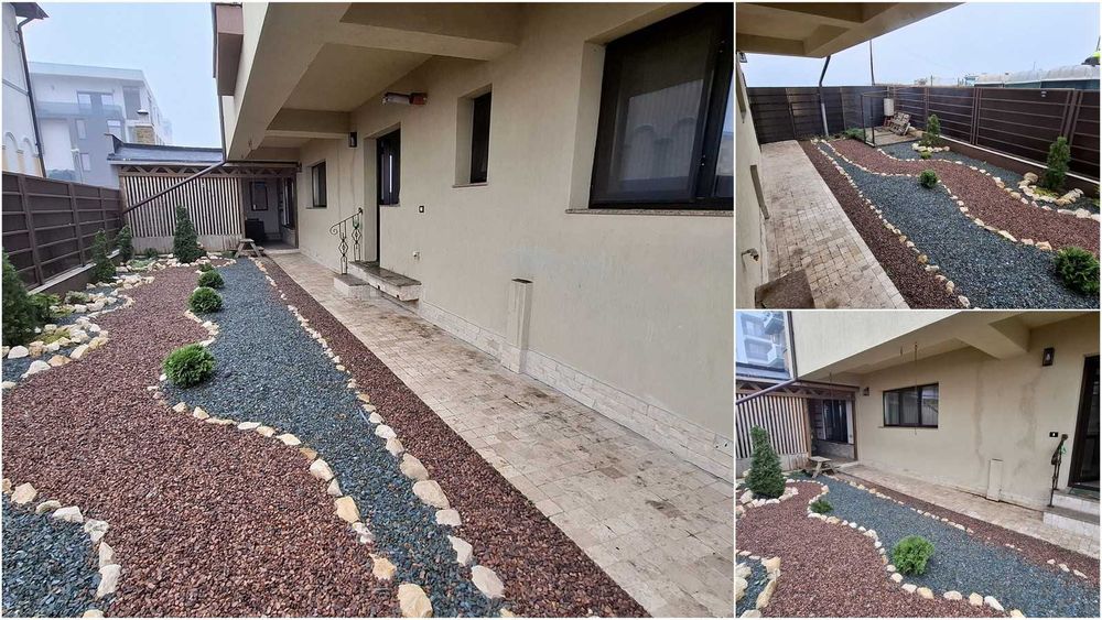 Apart 3 cam. curte proprie, mobilat și utilat. Foișor, loc de parcare.