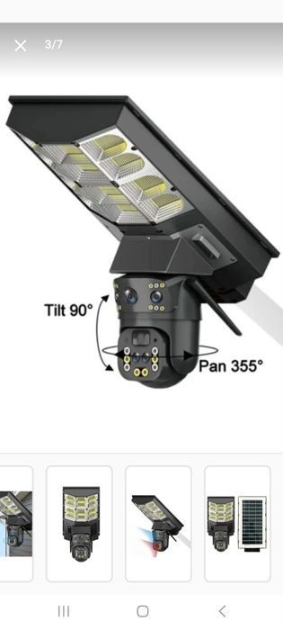 Camera supraveghere  4G sim,8k, zoom, lampa solara