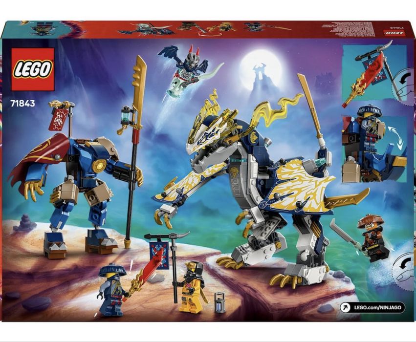 LEGO® NINJAGO® - Robotul calaret de dragon al lui Rogue 71843, 584 piese