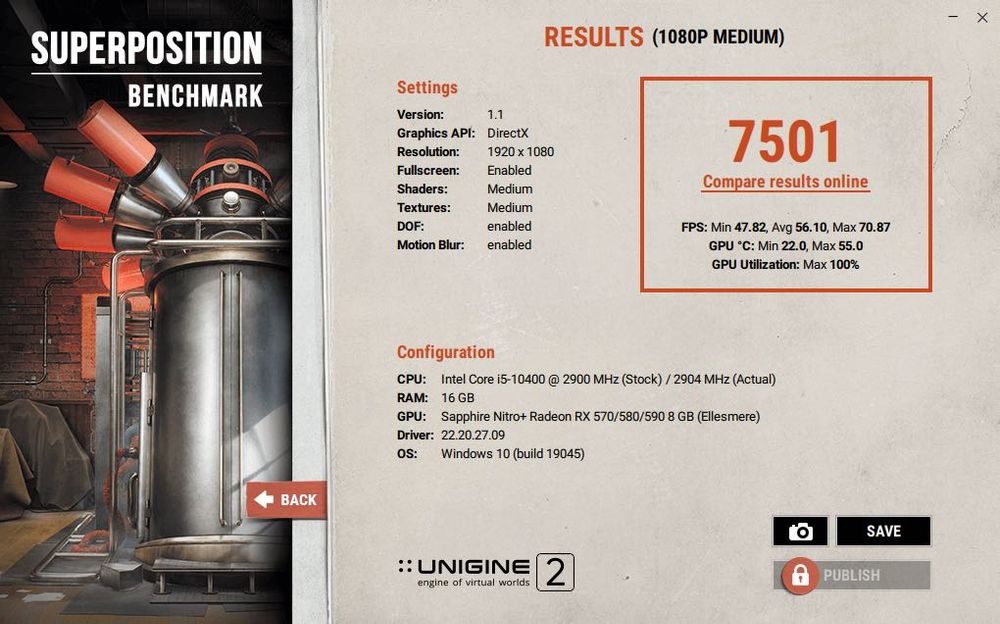 Видеокарта тествана SAPPHIRE NITRO RX 580 8GB