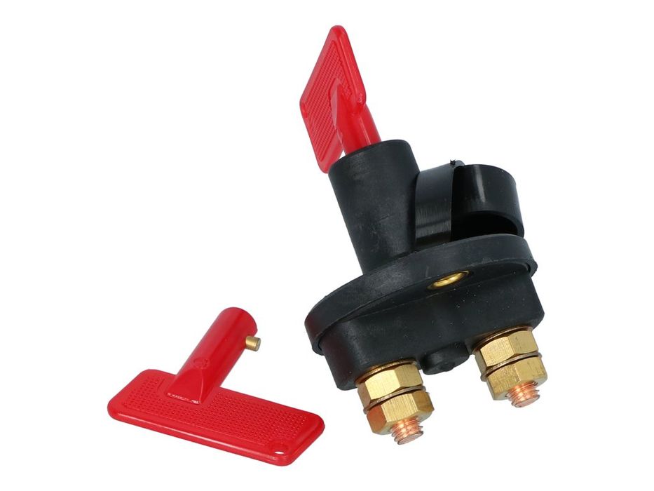 Contact general auto Carpoint 6V/12V/24V 300A cu 2 chei, intrerupator circuit baterie si oprire de urgenta