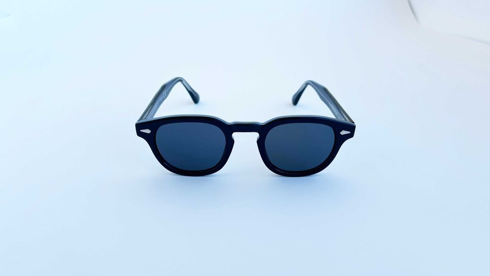 Ochelari de soare Moscot Lemtosh Style - Rama Neagra Lentile albastre