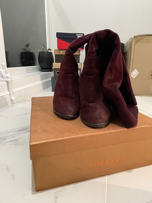 Продам сапоги винного цвета