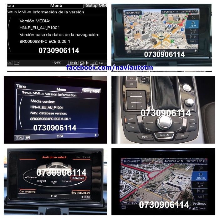 AUDI A4 A5 A6 A7 A8 Q5 Q7 Harta Navigatie MMI 2G MMI 3G 2021 B8,C6,D2