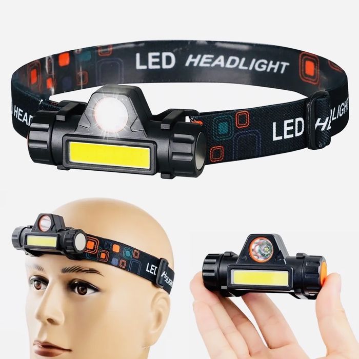 Налобный фирменные магнитные фонарики DURACELL, VARTA, SP 2в1 4в1 5в1