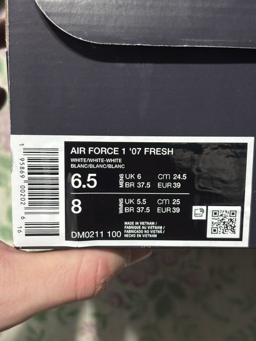 Nike Air Force 1 Low Triple White Fresh