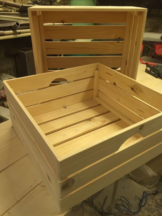 Дървени касетки, щайги