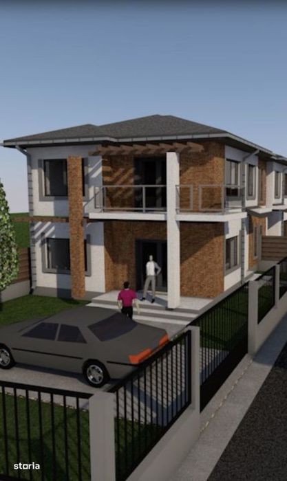 Casa NOUA | tip DUPLEX 110mp UTIL | 300mp TEREN | Tauti | SEMIFINISAT