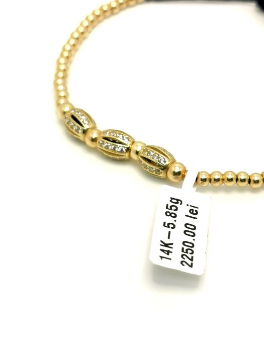 Bijuteria Royal bratara snur din aur 14k 5.85 gr