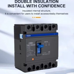 4P MCCB 100A-250A трифазен автоматичен прекъсвач лят корпус