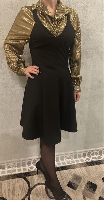 Официална черна рокля