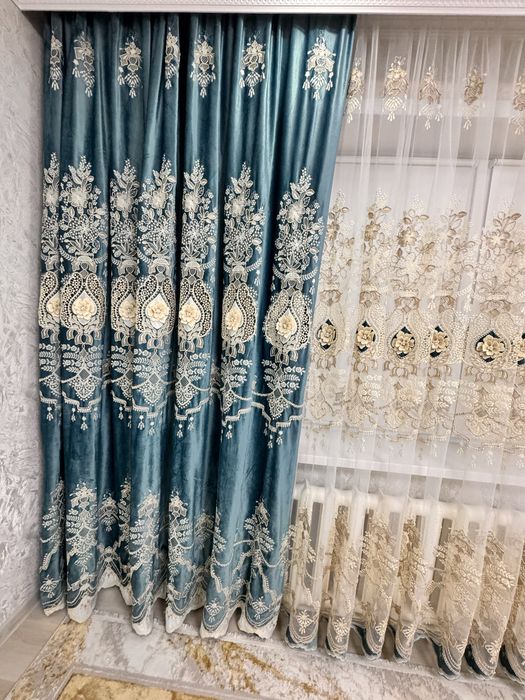 Продам штор-5 м, тюль-5 м в комплекте