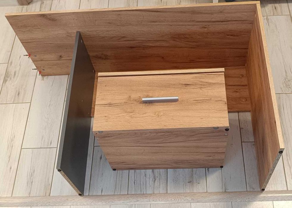 Birou stejar-gri 149x50x105 cm