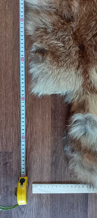 Мех лисы обработанный