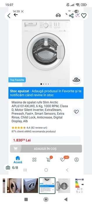 Mașină Spălat Artic