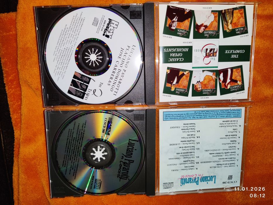 CD muzica clasica (Pavarotti,Trei tenori)