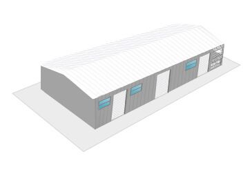 Vand hala metalica 100 de mp la cheie sau doar structura metalica