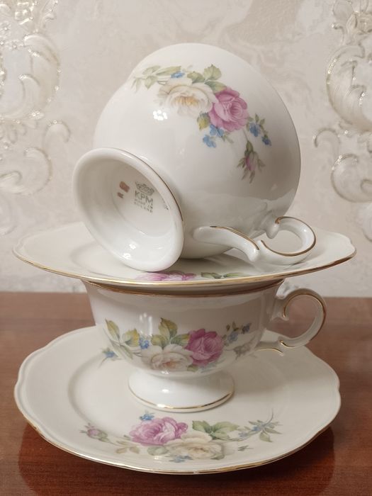 Антикварные чайные пары. Польша