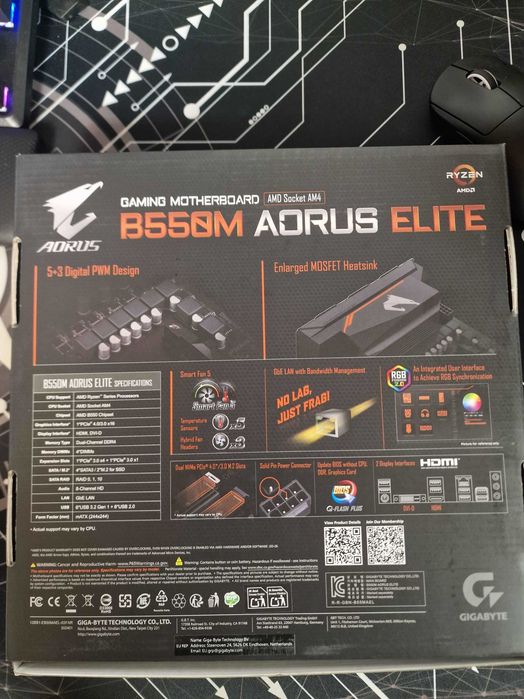 Kit Ryzen 7 5700X + GIGABYTE B550M AORUS ELITE + Kingston FURY