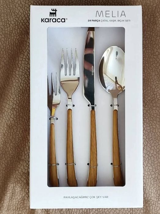 Нов Комплект Прибори за Хранене KARACA Melia