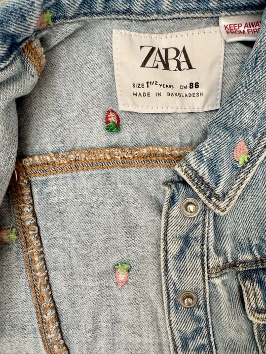 ZARA Бебешко дънково яке