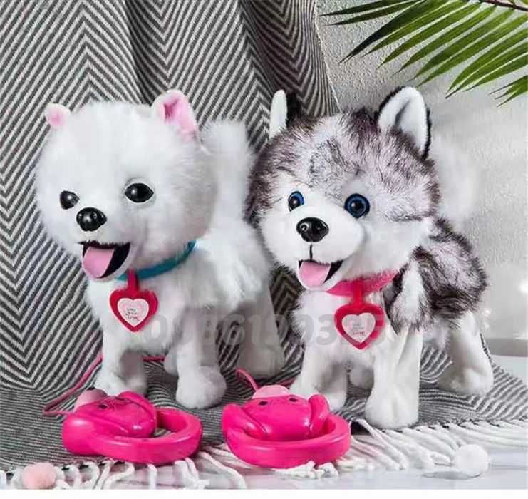 Плюшено куче Ходещо с дистанционно, интерактивна играчка