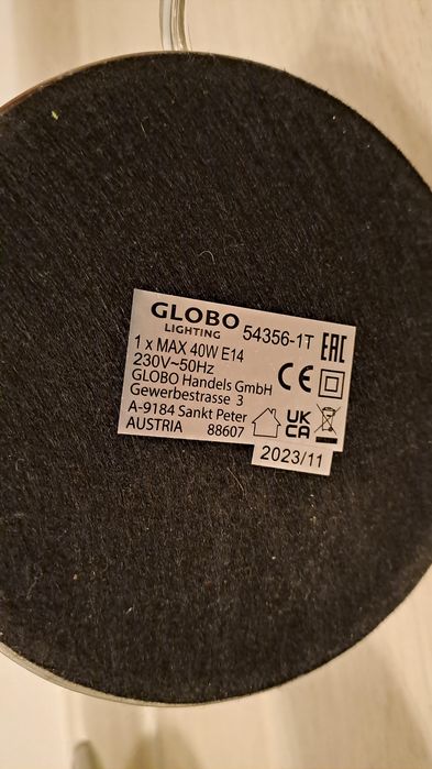 Veioza dormitor Globo
