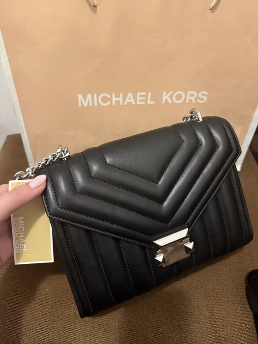 Дамска чанта с регулируема дръжка от еко кожа -whitney MICHAEL KORS