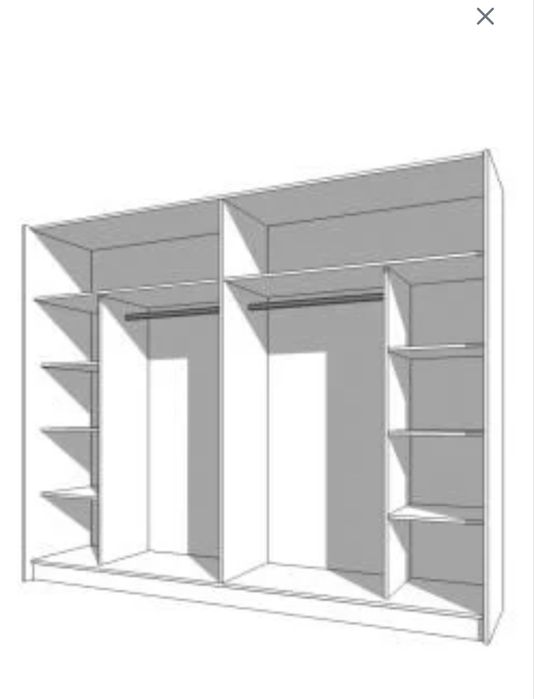 Гардероб за спалня 180/200/60 КАПАРИРАН