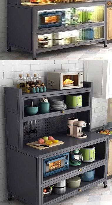 Metall shkafi/Металлический шкаф с полочками и прозрачным окном