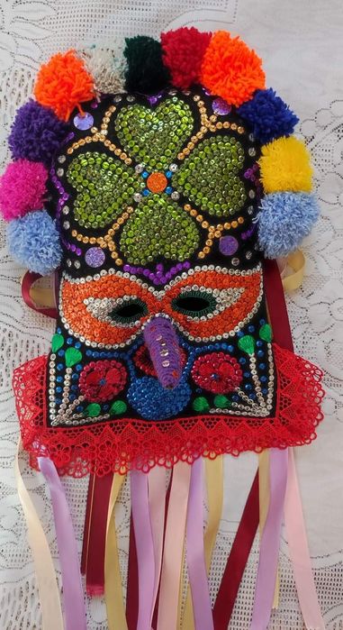 ДЕТСКА кукерска маска, гугла, нова, уникат,ръчна изработка,