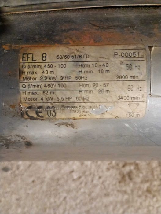 Pompa submersibila de adancime ESPA