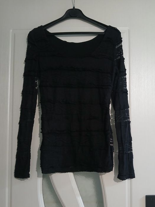 Bluză Neagră dantelă H&M mărimea S