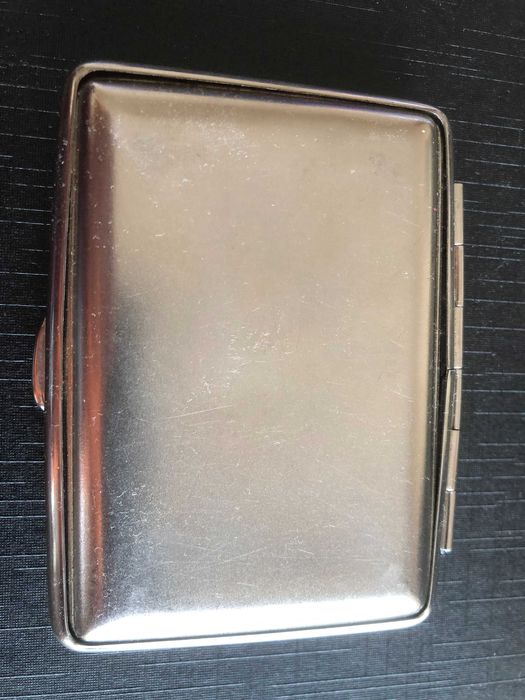 Метална табакера V.H. (Von Hofe) Made in Germany,  компактна 14 цигари
