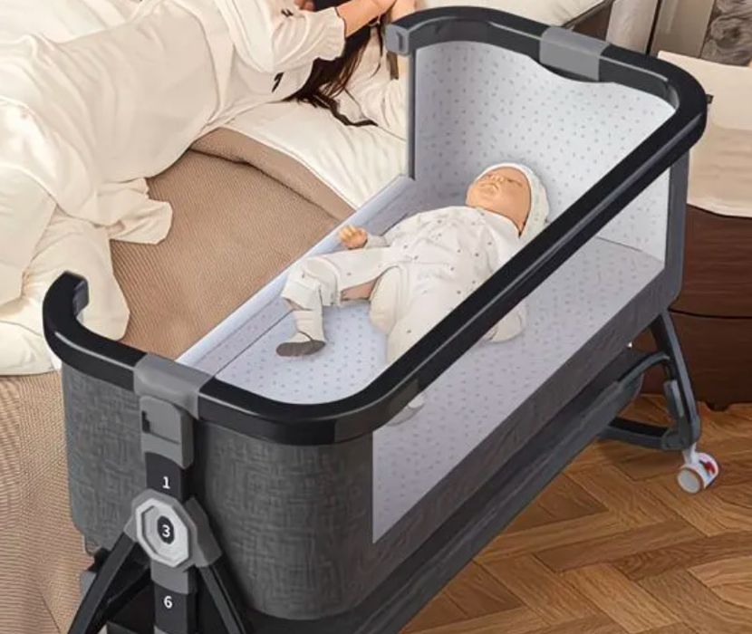 Манеж -кровать черный