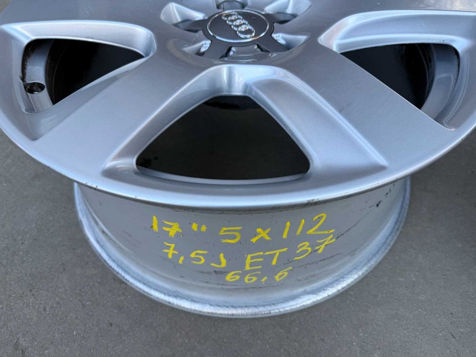 4 бр. оригинални алуминиеви джанти AUDI 17" 5x112 , ф66.6, ET37, 7,5J