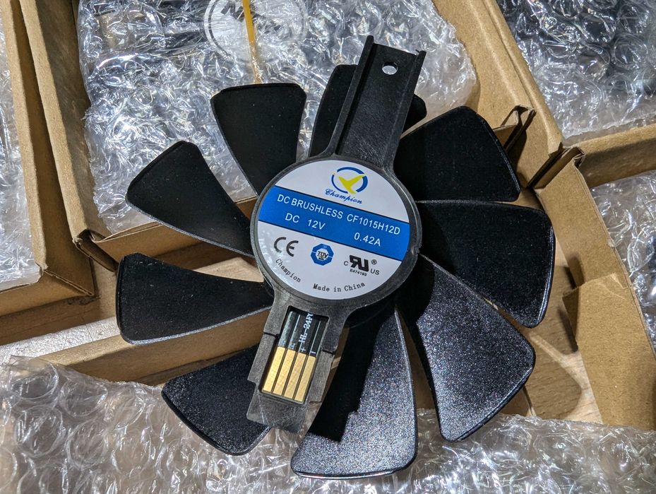 Cooler Fan Sapphire Radeon NITRO 95mm, nou CF1015H12D RX480 la RX590