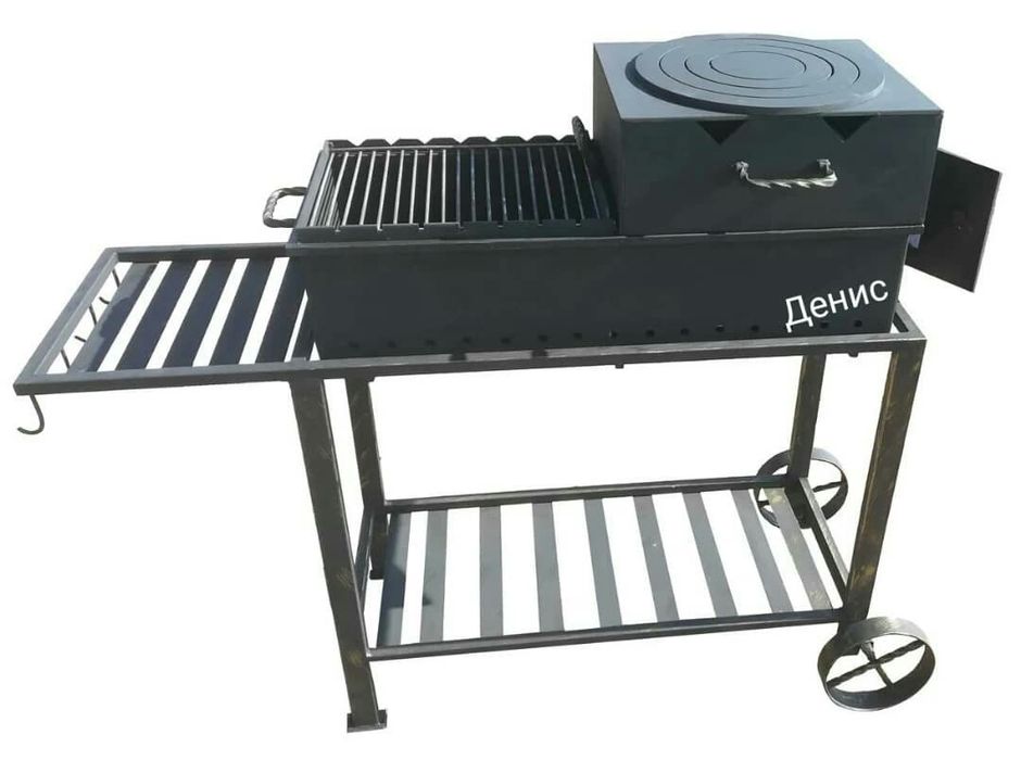 Мангал барбекю bbq шашлычницу смокер гриль очаг казан под камин
