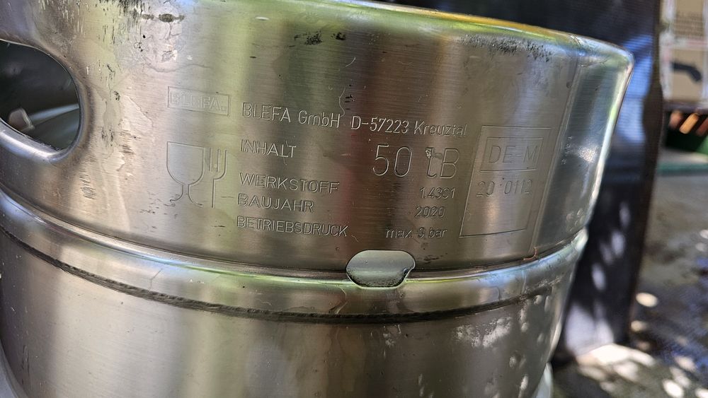 Butoi Inox 50 L cu filet, in stare foarte buna