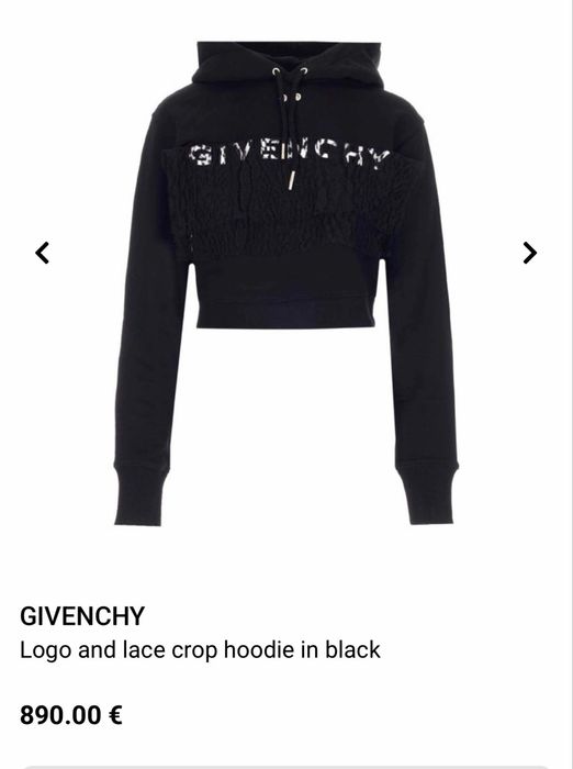 Givenchy нов оригинален суитшърт с дантела