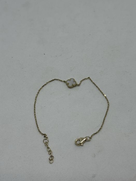 златна дамска гривна van cleef 1.23гр 14к 585