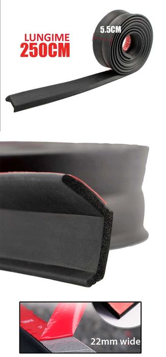 Prelungire bara fata [LIP] din cauciuc – NEGRU sau CARBON