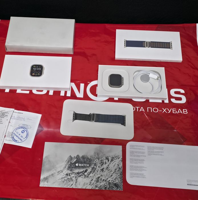 49mm Apple watch Ultra 2 Технополис Гаранция 2026 Titanium Blue | Син