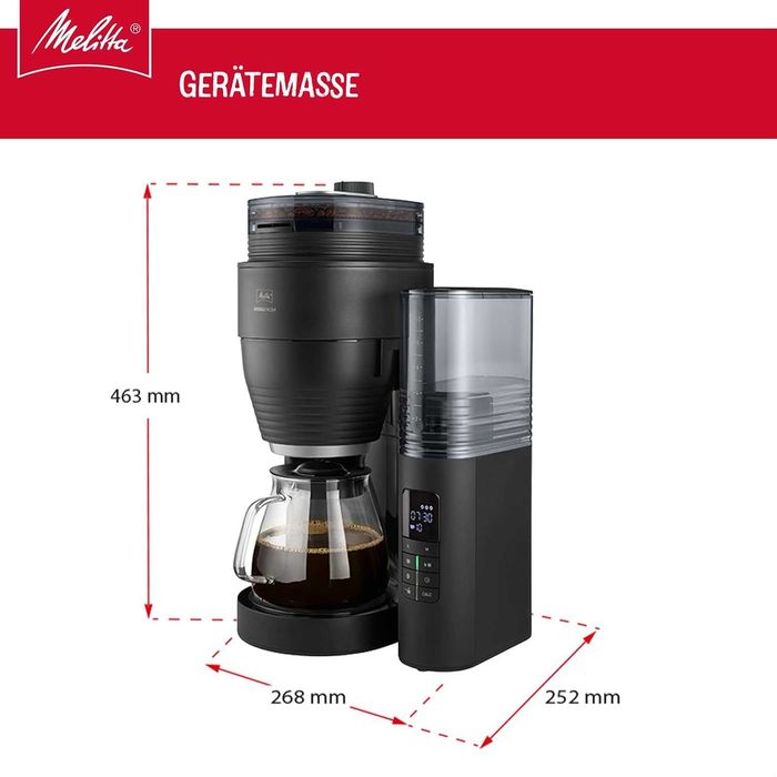 Кафемашина Melitta AromaFresh за филтър кафе с вградена мелачка!