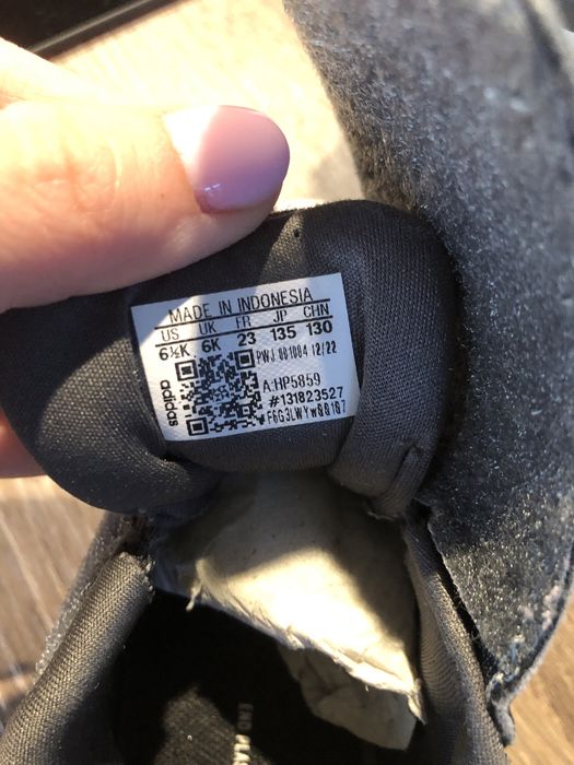 Papuci Adidas cu scai runfalcone 3.0 gri cu roz mărimea 23