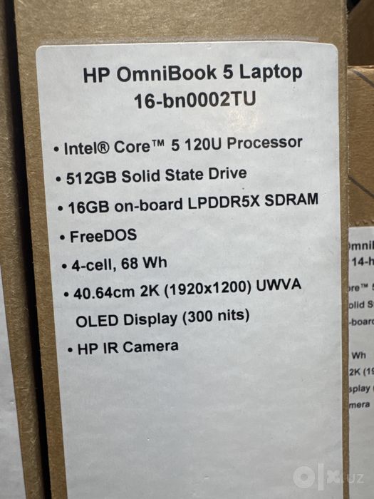 Hp omnibook 5  core5-120U