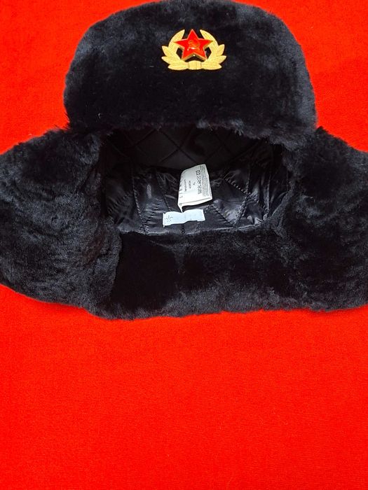 Мъжка ушанка от естествена кожа