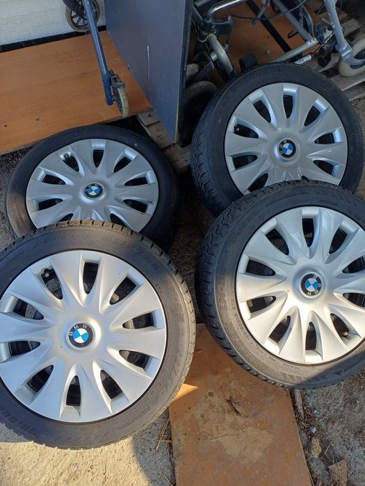 Jante BMW cu cauciucuri iarna 195 55 16 Bridgestone